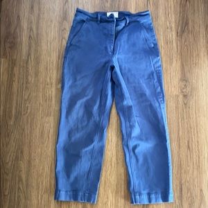 Everlane cropped wide leg canvas pants, size 12